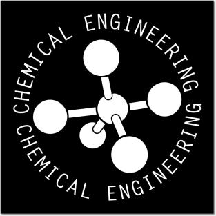 chemical engineering chemistry engineer logo Posters and Art